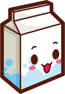 lait - boisson - alimentation - smiley émoticône émoji cartoon clipart illustration - artémotic
