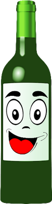 vin - boisson - alimentation - smiley émoticône émoji cartoon clipart illustration - artémotic