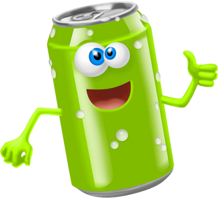 soda - boisson - alimentation - smiley émoticône émoji cartoon clipart illustration - artémotic