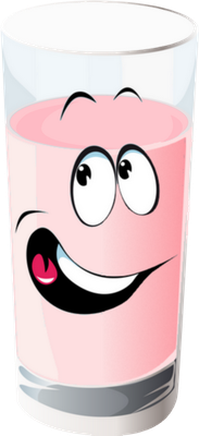 lait - boisson - alimentation - smiley émoticône émoji cartoon clipart illustration - artémotic