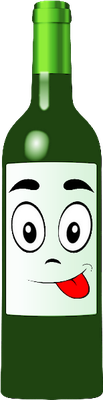 vin - boisson - alimentation - smiley émoticône émoji cartoon clipart illustration - artémotic