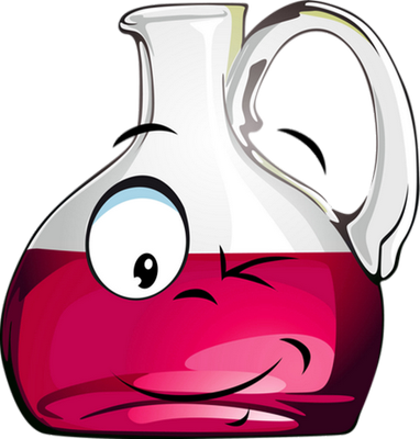vin - boisson - alimentation - smiley émoticône émoji cartoon clipart illustration - artémotic