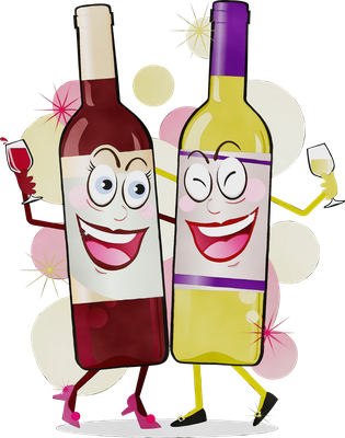 vin - boisson - alimentation - smiley émoticône émoji cartoon clipart illustration - artémotic