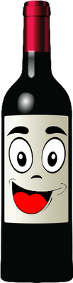 vin - boisson - alimentation - smiley émoticône émoji cartoon clipart illustration - artémotic