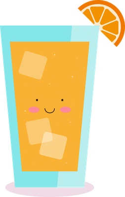 jus de fruits - boisson - alimentation - smiley émoticône émoji cartoon clipart illustration - artémotic