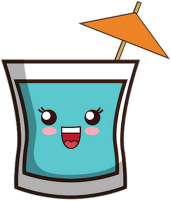 jus de fruits - boisson - alimentation - smiley émoticône émoji cartoon clipart illustration - artémotic
