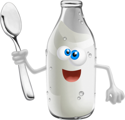 lait - boisson - alimentation - smiley émoticône émoji cartoon clipart illustration - artémotic