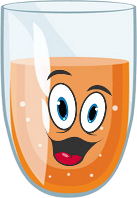 jus de fruits - boisson - alimentation - smiley émoticône émoji cartoon clipart illustration - artémotic