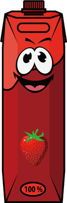 jus de fruits - boisson - alimentation - smiley émoticône émoji cartoon clipart illustration - artémotic