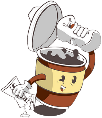 boisson chaude - boisson - alimentation - smiley émoticône émoji cartoon clipart illustration - artémotic