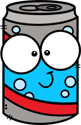 soda - boisson - alimentation - smiley émoticône émoji cartoon clipart illustration - artémotic