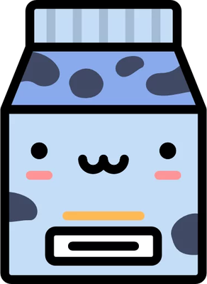 lait - boisson - alimentation - smiley émoticône émoji cartoon clipart illustration - artémotic