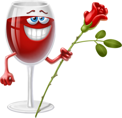 vin - boisson - alimentation - smiley émoticône émoji cartoon clipart illustration - artémotic