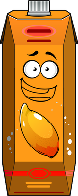 jus de fruits - boisson - alimentation - smiley émoticône émoji cartoon clipart illustration - artémotic