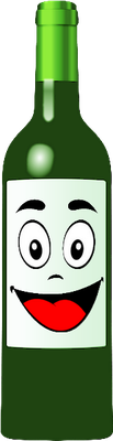 vin - boisson - alimentation - smiley émoticône émoji cartoon clipart illustration - artémotic