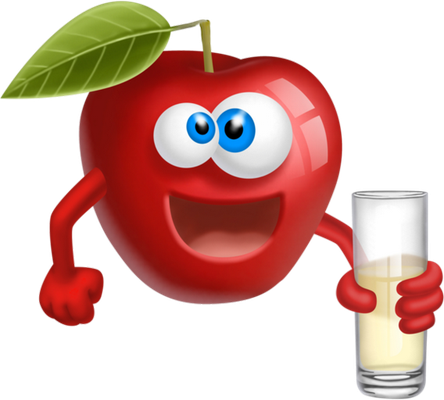 jus de fruits - boisson - alimentation - smiley émoticône émoji cartoon clipart illustration - artémotic
