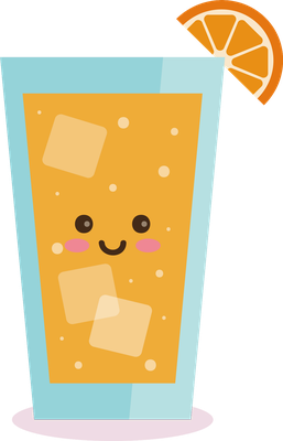 jus de fruits - boisson - alimentation - smiley émoticône émoji cartoon clipart illustration - artémotic
