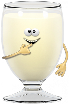 lait - boisson - alimentation - smiley émoticône émoji cartoon clipart illustration - artémotic