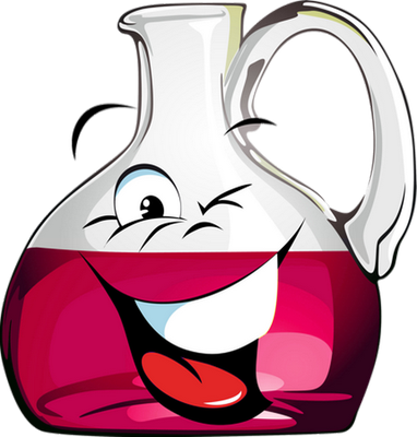 vin - boisson - alimentation - smiley émoticône émoji cartoon clipart illustration - artémotic