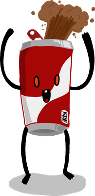 soda - boisson - alimentation - smiley émoticône émoji cartoon clipart illustration - artémotic