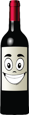 vin - boisson - alimentation - smiley émoticône émoji cartoon clipart illustration - artémotic