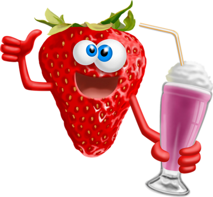 jus de fruits - boisson - alimentation - smiley émoticône émoji cartoon clipart illustration - artémotic