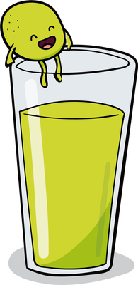 jus de fruits - boisson - alimentation - smiley émoticône émoji cartoon clipart illustration - artémotic
