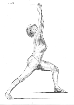 18. Virabhadrasana 1