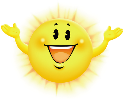 soleil - astre - environnement - smiley émoticône émoji cartoon clipart illustration - artémotic