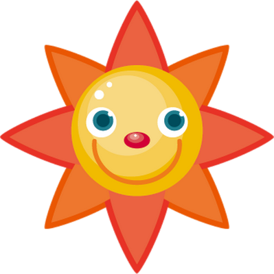 soleil - astre - environnement - smiley émoticône émoji cartoon clipart illustration - artémotic