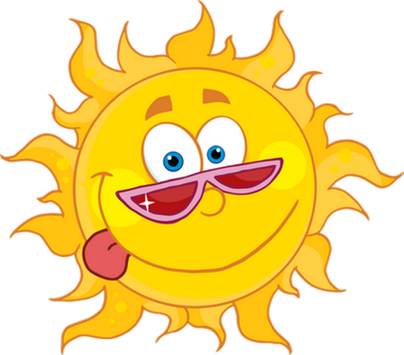 soleil - astre - environnement - smiley émoticône émoji cartoon clipart illustration - artémotic