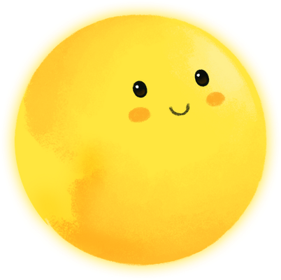 lune - astre - environnement - smiley émoticône émoji cartoon clipart illustration - artémotic