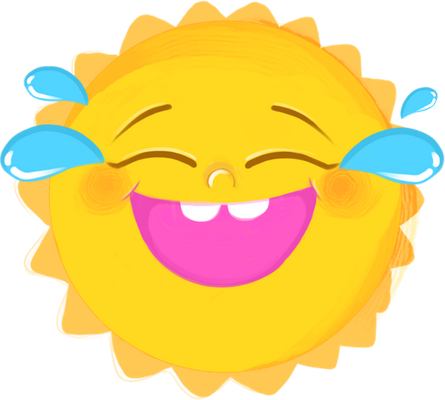 soleil - astre - environnement - smiley émoticône émoji cartoon clipart illustration - artémotic