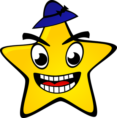 étoile - astre - environnement - smiley émoticône émoji cartoon clipart illustration - artémotic