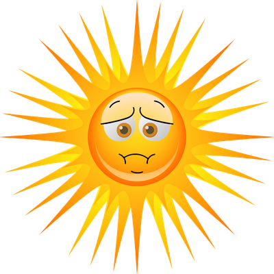 soleil - astre - environnement - smiley émoticône émoji cartoon clipart illustration - artémotic