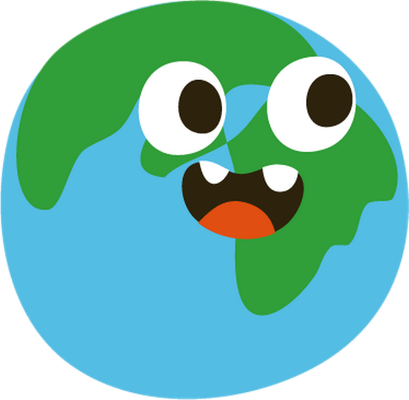 terre - astre - environnement - smiley émoticône émoji cartoon clipart illustration - artémotic