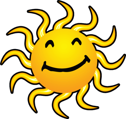 soleil - astre - environnement - smiley émoticône émoji cartoon clipart illustration - artémotic