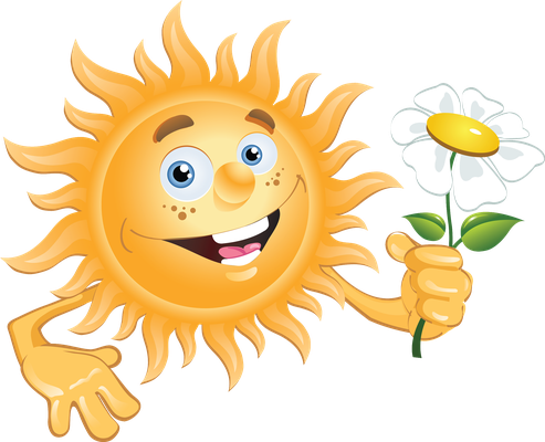 soleil - astre - environnement - smiley émoticône émoji cartoon clipart illustration - artémotic
