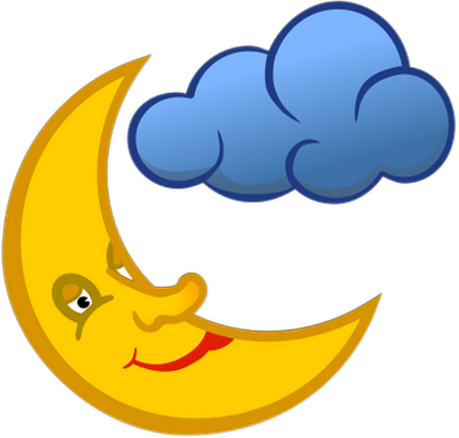 lune - astre - environnement - smiley émoticône émoji cartoon clipart illustration - artémotic