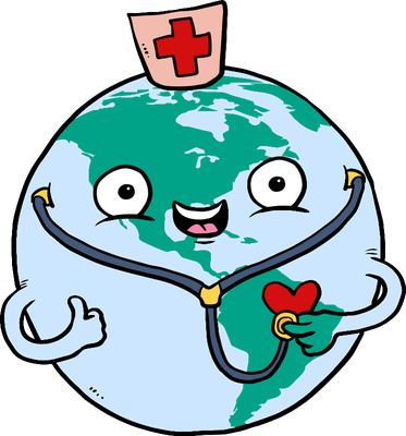 terre - astre - environnement - smiley émoticône émoji cartoon clipart illustration - artémotic