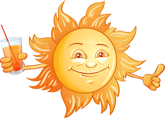 soleil - astre - environnement - smiley émoticône émoji cartoon clipart illustration - artémotic