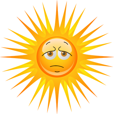 soleil - astre - environnement - smiley émoticône émoji cartoon clipart illustration - artémotic