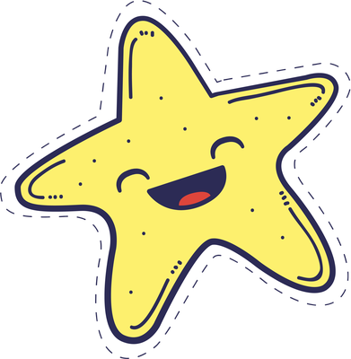 étoile - astre - environnement - smiley émoticône émoji cartoon clipart illustration - artémotic