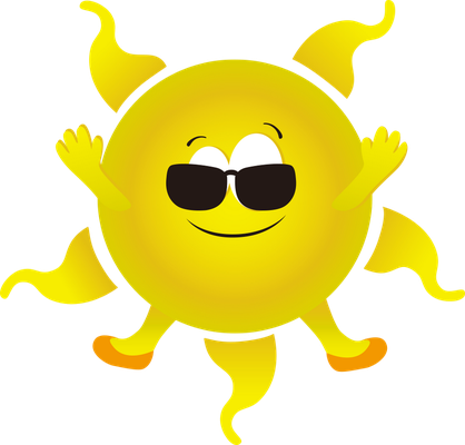 soleil - astre - environnement - smiley émoticône émoji cartoon clipart illustration - artémotic