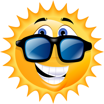 soleil - astre - environnement - smiley émoticône émoji cartoon clipart illustration - artémotic