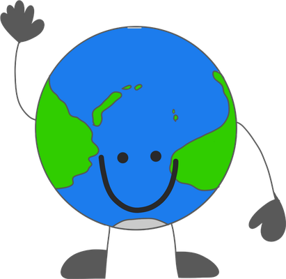 terre - astre - environnement - smiley émoticône émoji cartoon clipart illustration - artémotic