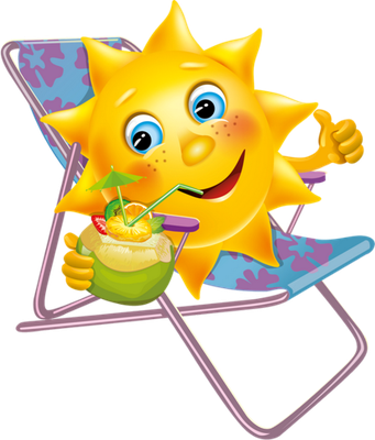 soleil - astre - environnement - smiley émoticône émoji cartoon clipart illustration - artémotic