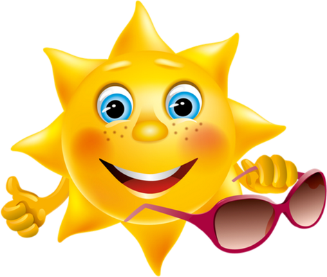 soleil - astre - environnement - smiley émoticône émoji cartoon clipart illustration - artémotic