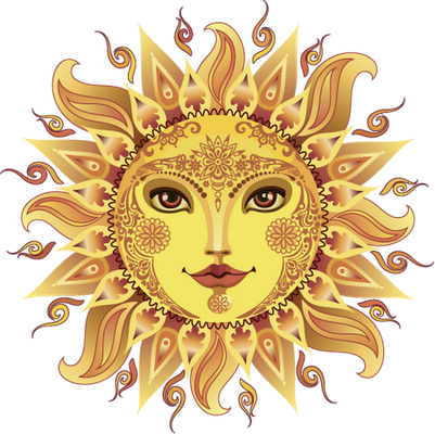 soleil - astre - environnement - smiley émoticône émoji cartoon clipart illustration - artémotic