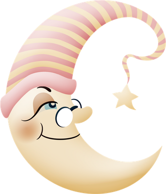 lune - astre - environnement - smiley émoticône émoji cartoon clipart illustration - artémotic